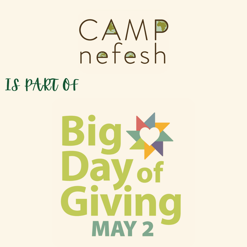 Camp Nefesh is part of Big Day of Giving May 2